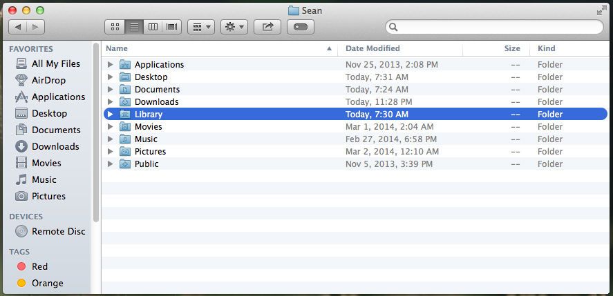 Home Library In Mac Os 10.7